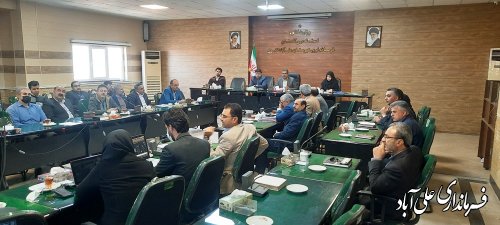 سومین جلسه بازآفرینی شهری پایدار شهرستان علی آبادکتول برگزار شد