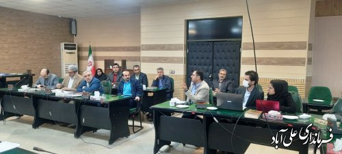سومین جلسه بازآفرینی شهری پایدار شهرستان علی آبادکتول برگزار شد