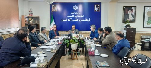 جلسه بهره برداری از پروژه روشنایی مسیر برگشت پارک جنگلی کبودوال شهر علی آبادکتول بر گزار شد 