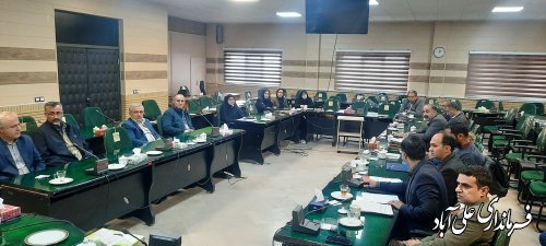 هفتمین جلسه کارگروه اقتصادی( رشد 8 درصدی) شهرستان علی آبادکتول برگزار شد. 
