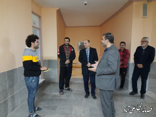 در آستانه 16 آذر ماه روزدانشجو فرماندار علی آباد کتول از خوابگاه دانشجویی شهید هدایتی بازدید کرد. 