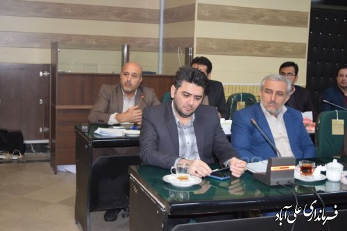 جلسه بررسی مسائل و مشکلات حوزه شهر علی آبادکتول در راستای طرح جامع و تفصیلی و زیرساختی برگزار شد 