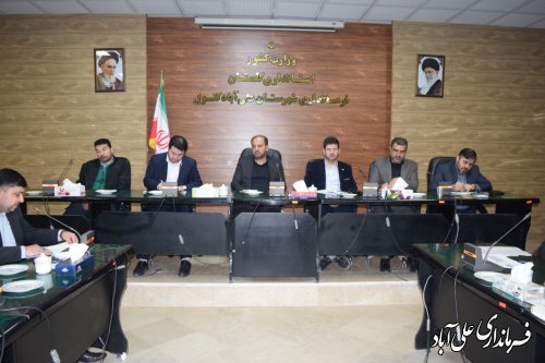 جلسه بررسی مسائل و مشکلات حوزه شهر علی آبادکتول در راستای طرح جامع و تفصیلی و زیرساختی برگزار شد 