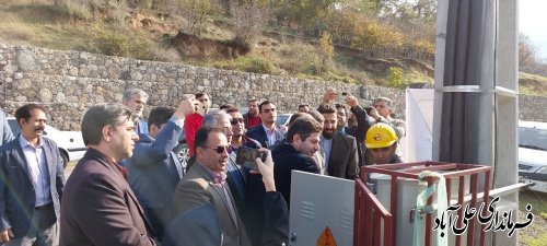 افتتاح پروژه روشنایی مسیر برگشت پارک جنگلی کبودوال 