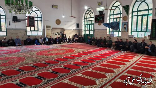 پیگیری مستقیم مسائل و مشکلات مردم  روستای زرین گل در میزخدمت 