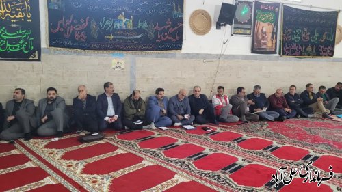 پیگیری مستقیم مسائل و مشکلات مردم  روستای زرین گل در میزخدمت 