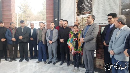 مراسم استقبال از قهرمان ارزنده کاراته شهرستان علی آباد کتول