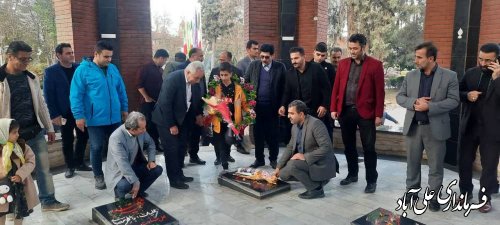 مراسم استقبال از قهرمان ارزنده کاراته شهرستان علی آباد کتول