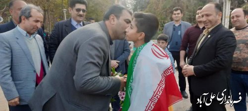 مراسم استقبال از قهرمان ارزنده کاراته شهرستان علی آباد کتول