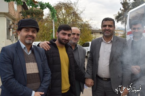 آئین اعزام اولین کاروان دانش آموزان علی آبادکتول به مناطق عملیاتی دوران هشت سال دفاع مقدس(راهیان نور جنوب) 