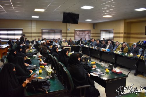 جلسه هم اندیشی و گردهمائی احزاب و گروههای سیاسی شهرستان علی آبادکتول برگزار شد