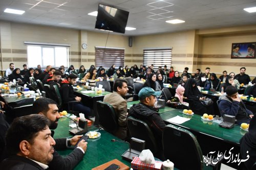 نشست معاون سیاسی ،امنیتی و اجتماعی استاندار گلستان با جوانان ، ورزشکاران و نخبگان علی آباد کتول 