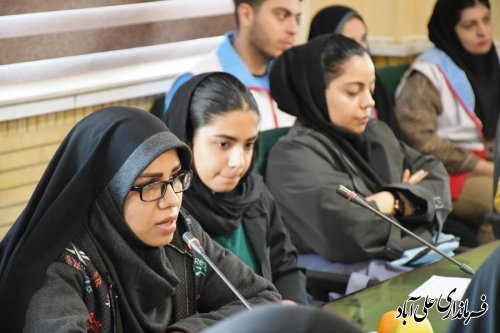 نشست معاون سیاسی ،امنیتی و اجتماعی استاندار گلستان با جوانان ، ورزشکاران و نخبگان علی آباد کتول 