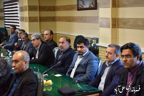 جلسه شورای اداری علی آباد کتول برگزار شد 