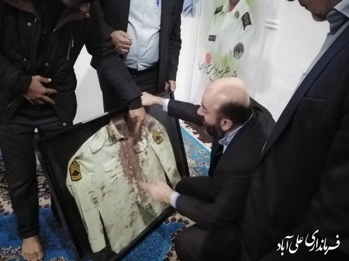 دیدار با خانواده شهید امنیت  علی سراوانی در شهر فاضل آباد