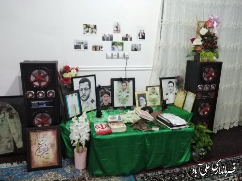دیدار با خانواده شهید امنیت  علی سراوانی در شهر فاضل آباد