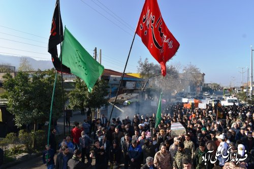 استقبال وتشییع پیکر مطهر شهید خوشنام در علی آبادکتول 