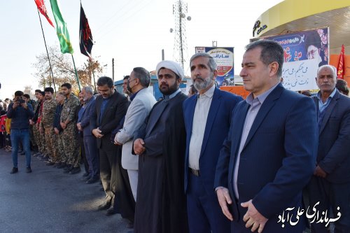 استقبال وتشییع پیکر مطهر شهید خوشنام در علی آبادکتول 