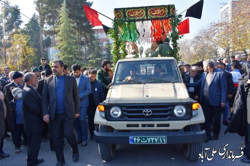 استقبال وتشییع پیکر مطهر شهید خوشنام در علی آبادکتول 