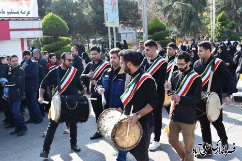 استقبال وتشییع پیکر مطهر شهید خوشنام در علی آبادکتول 