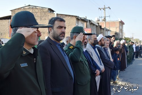 استقبال وتشییع پیکر مطهر شهید خوشنام در علی آبادکتول 