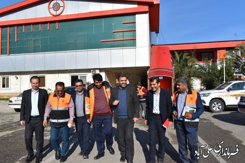 دیدار فرماندار با مدیر کل ، معاونین ستادی اداره کل ،رئیس و پرسنل راهداری علی آباد کتول