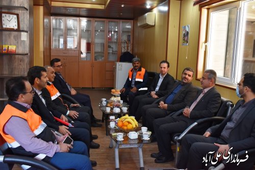 دیدار فرماندار با مدیر کل ، معاونین ستادی اداره کل ،رئیس و پرسنل راهداری علی آباد کتول