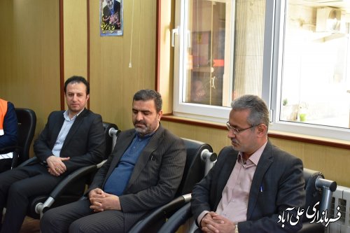 دیدار فرماندار با مدیر کل ، معاونین ستادی اداره کل ،رئیس و پرسنل راهداری علی آباد کتول