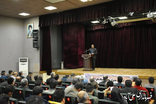همایش دهیاران و شوراهای بخش مرکزی علی آبادکتول برگزار شد