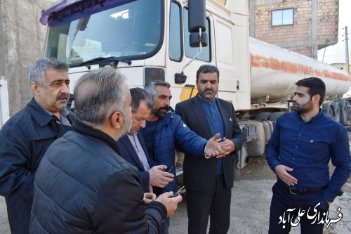 بازدید فرماندار علی آبادکتول از اجرای پروزه آسفالت معابر روستای محمد آباد کتول