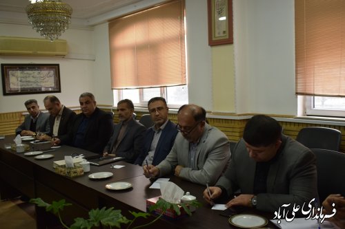 جلسه اجرای طرح آزمایشی  سرشماری عمومی نفوس و مسکن در علی آبادکتول