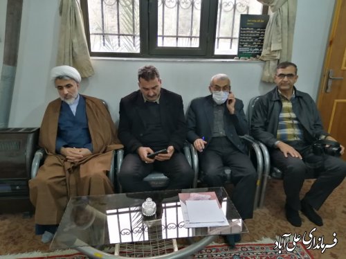 جلسه هماهنگی برگزاری مراسم بزرگداشت حماسه 9 دی و سرداردلها شهید حاج قاسم سلیمانی در شهرستان علی آباد کتول 