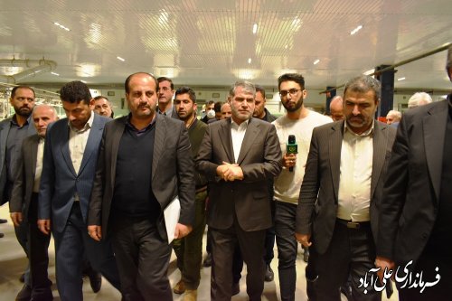 با حضور وزیر چهاد کشاورزی از کارخانه ریسندگی و بافندگی ماهوت شمال ،علی آبادکتول بازدید به عمل آمد