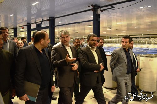 با حضور وزیر چهاد کشاورزی از کارخانه ریسندگی و بافندگی ماهوت شمال ،علی آبادکتول بازدید به عمل آمد