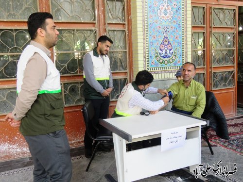 برپایی میز خدمت به مناسبت سالروزحماسه 9 دی ماه در مصلی امام رضا (ع)علی آبادکتول