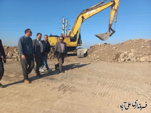 بازدید فرماندار علی آباد کتول از روند اجرایی و پیشرفت فیزیکی پروژه پل روگذر کمربندی علی ابادکتول (ضلع غربی) 
