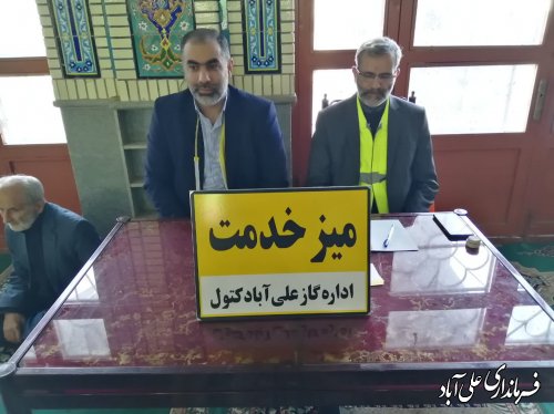 برپایی میز خدمت به مناسبت سالروزحماسه 9 دی ماه در مصلی امام رضا (ع)علی آبادکتول