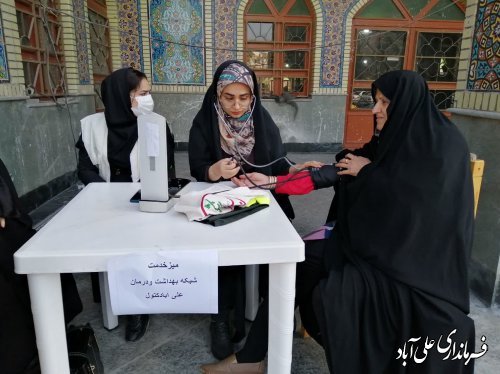 برپایی میز خدمت به مناسبت سالروزحماسه 9 دی ماه در مصلی امام رضا (ع)علی آبادکتول