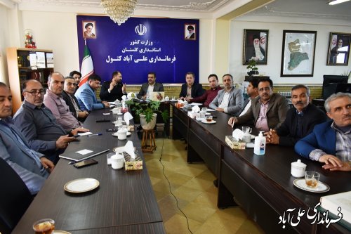 جلسه شورای ترافیک شهرستان علی آبادکتول برگزار شد 