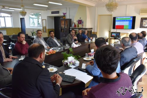 جلسه شورای ترافیک شهرستان علی آبادکتول برگزار شد 