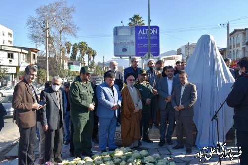 آیین رونمایی از تندیس سردار شهید حاج قاسم سلیمانی در علی آبادکتول