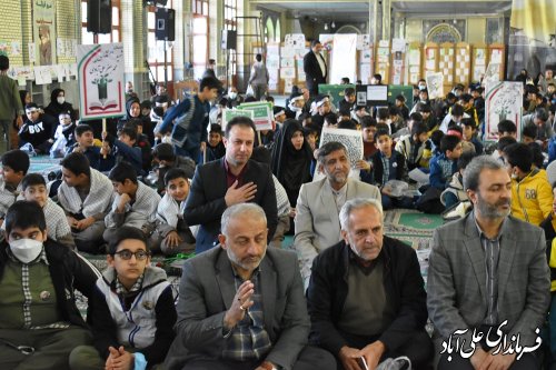 تجدید میثاق دانش آموزان شهرستان علی آبادکتول با آرمان های شهید مقاومت