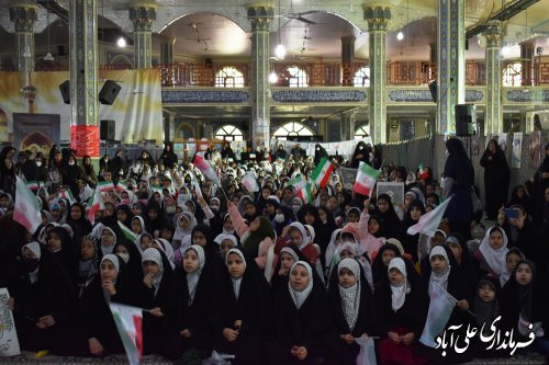 تجدید میثاق دانش آموزان شهرستان علی آبادکتول با آرمان های شهید مقاومت