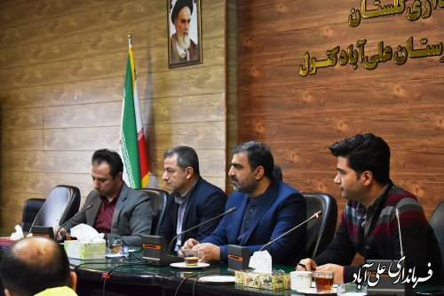 جلسه شورای ترافیک شهرستان علی آبادکتول برگزار شد