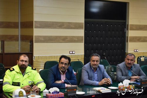 جلسه شورای ترافیک شهرستان علی آبادکتول برگزار شد
