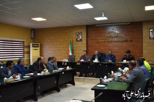 جلسه شورای ترافیک شهرستان علی آبادکتول برگزار شد