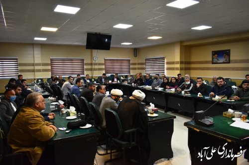 نشست هم اندیشی توسعه روستاهای هدف شهرستان علی آبادکتول برگزار شد 