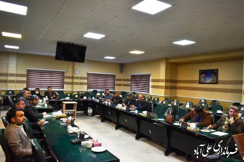 جلسه کارگروه پسماند شهرستان علی آباد کتول برگزار شد 