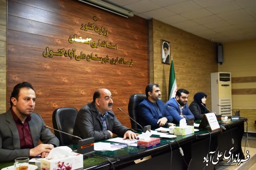 جلسه کارگروه پسماند شهرستان علی آباد کتول برگزار شد 