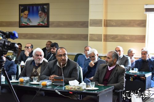 جلسه بررسی موضوعات و مشکلات کشاورزان ، دامداران و مرغداران علی آبادکتول 